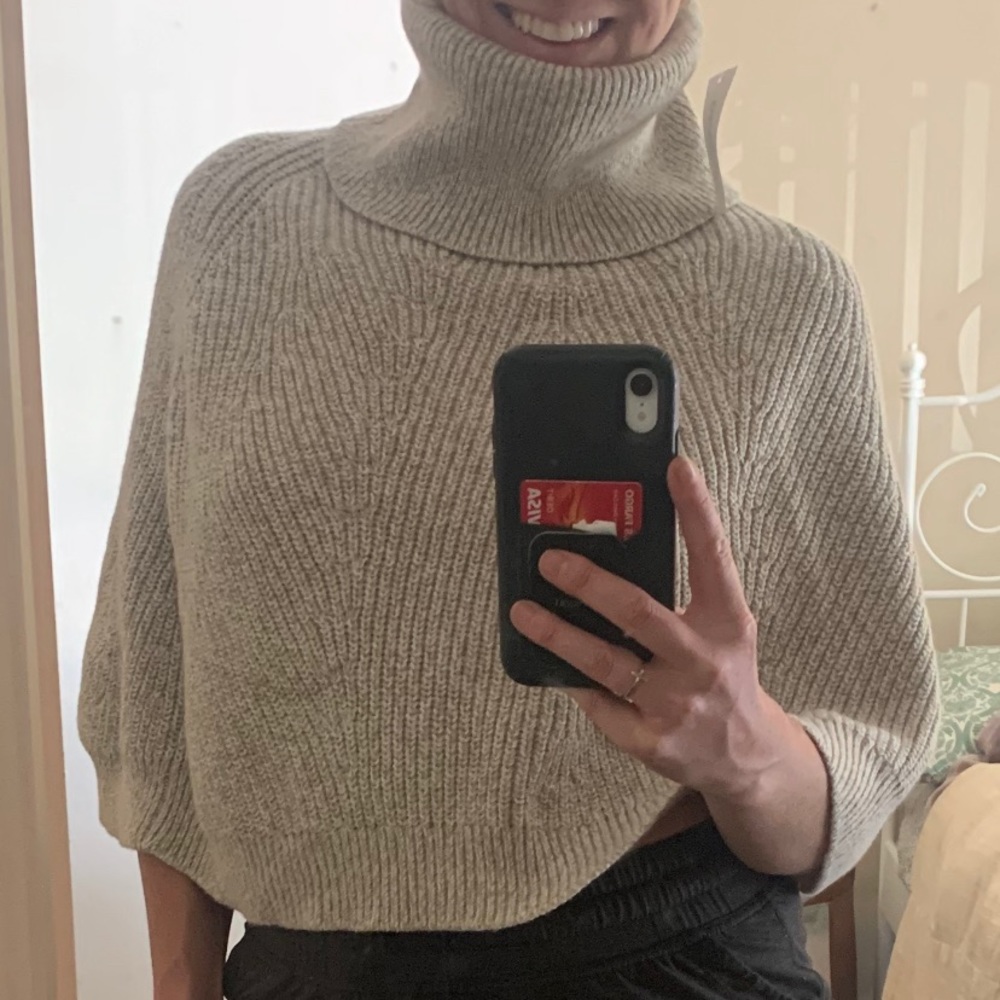 Banana Republic cow neck half sweater